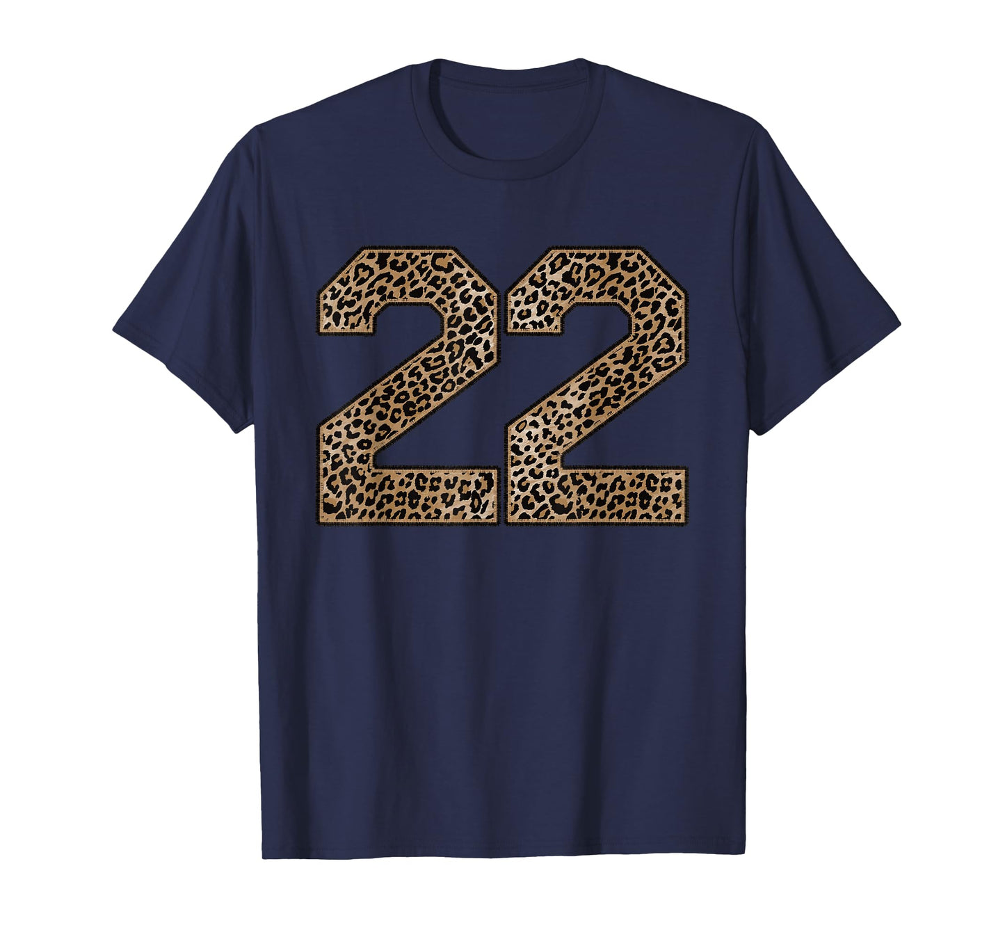 Leopard Number 22 Athlete Sports Jersey Supporter Fanwear T-Shirt