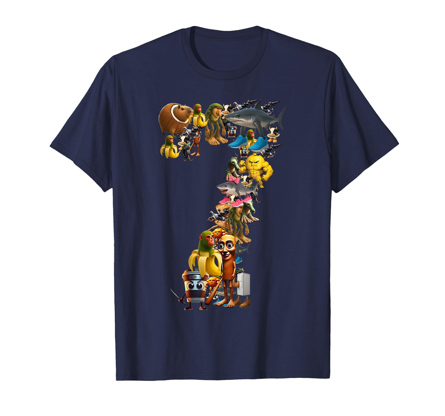 67 Six Seven Italian Brainrot Halloween Matching Costume T-Shirt