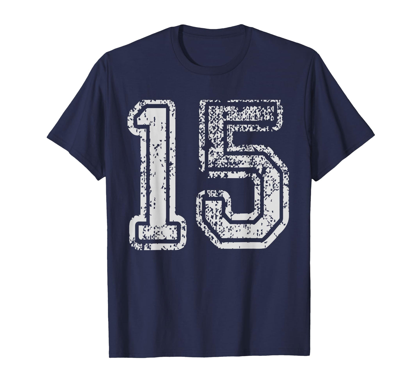 Team Jersey 15 Uniforms Number Fifteen School Sport Birthday T-Shirt