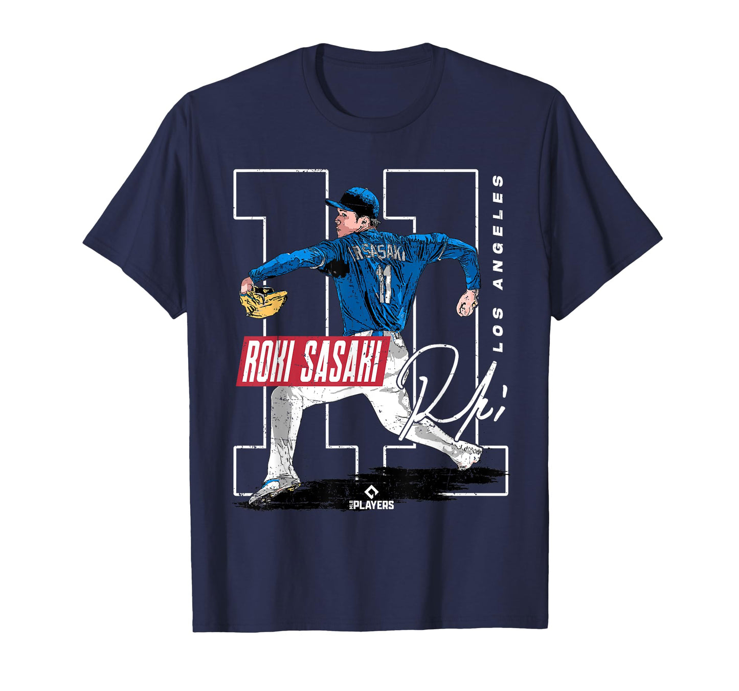 Roki Sasaki | Los Angeles D MLB Baseball Players |MLBROS202M T-Shirt