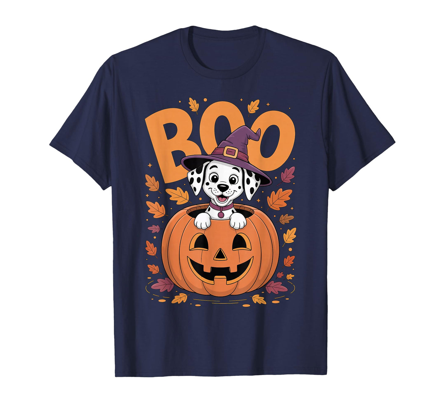 Dalmatian Costume on Pumpkin Halloween Dalmatian T-Shirt