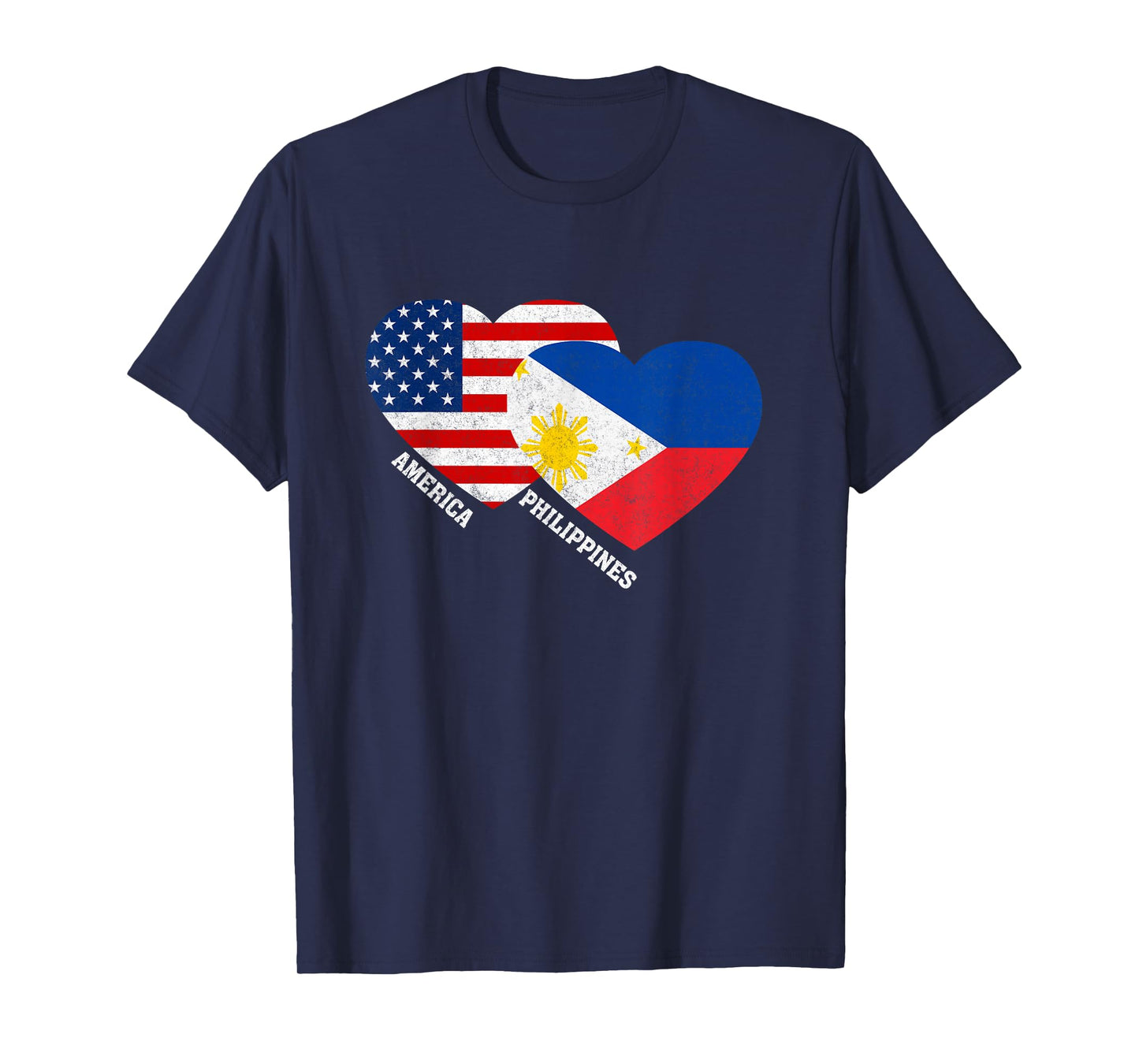 Philippines Flag Shirt Filipino American Pride Vintage T-Shirt