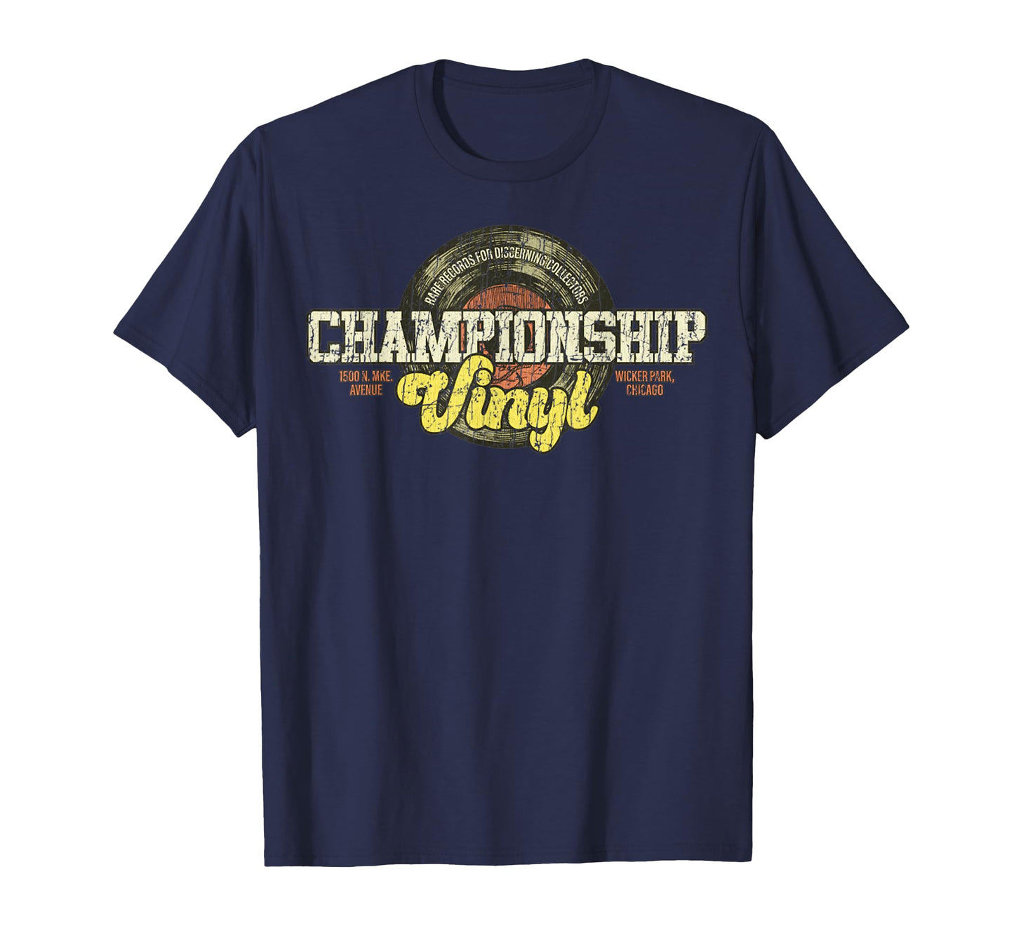 Vintage Music Lover Retro Quote Championship Vinyl Funny T-Shirt