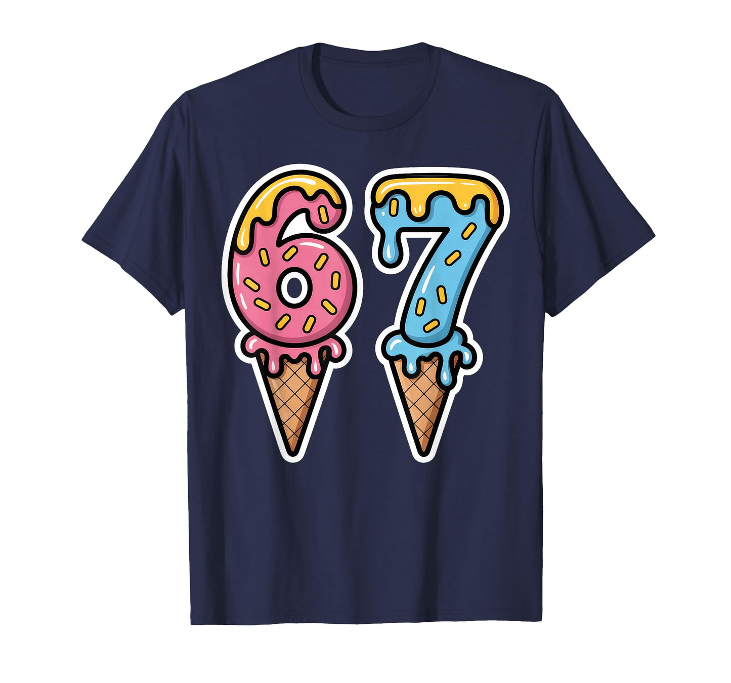 Mason 67 Ice Cream Cute Meme Six Seven T-Shirt