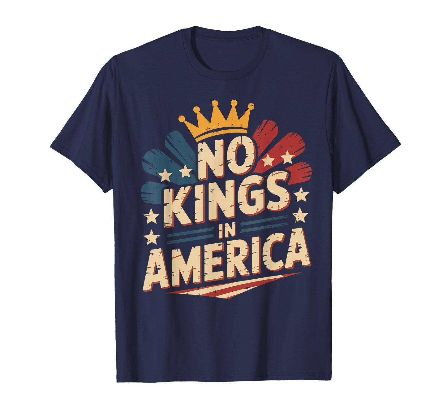 No Kings in America Protest Sign Defiant Voice No Kings USA T-Shirt