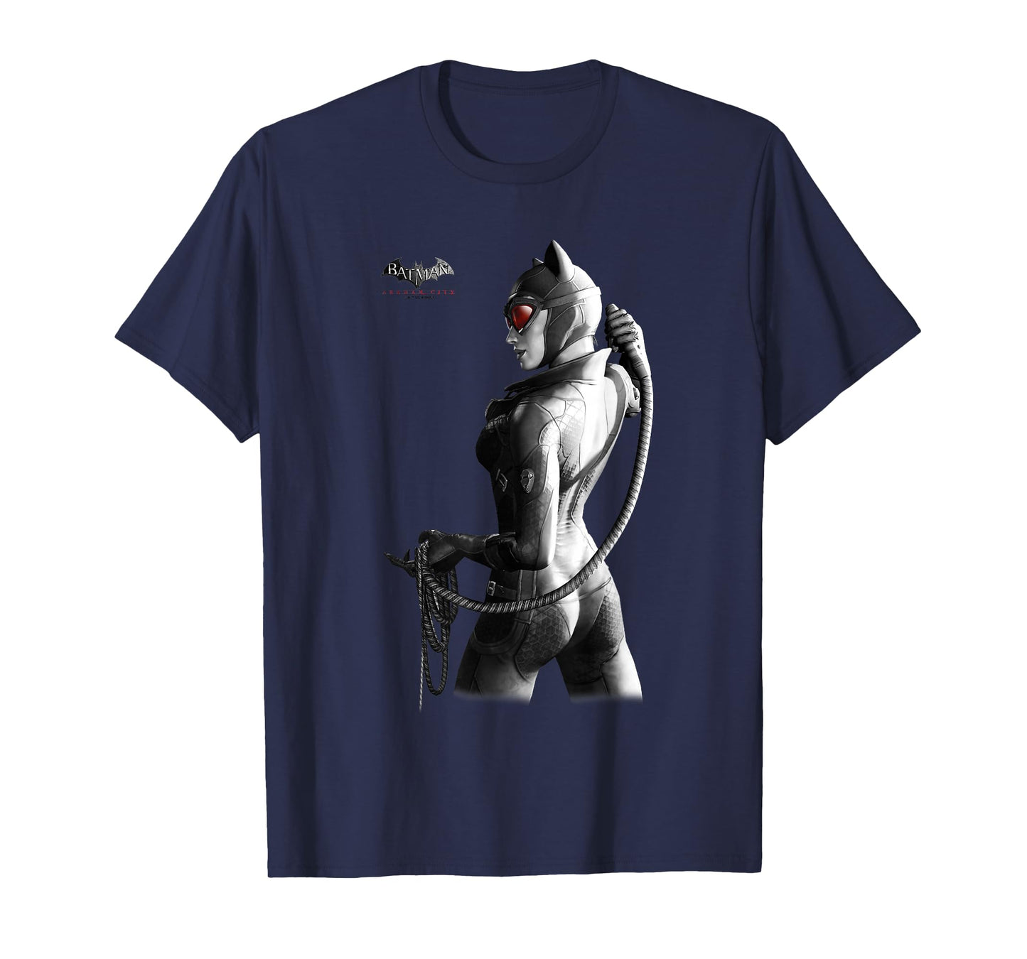 Batman: Arkham City Catwoman Distressed Villain Poster T-Shirt