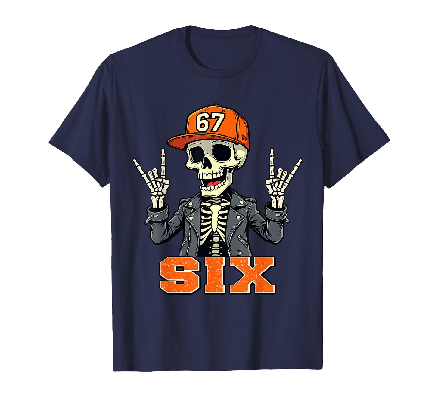 67ENDY Skeleton – 67 Six Seven Halloween 6 T-Shirt
