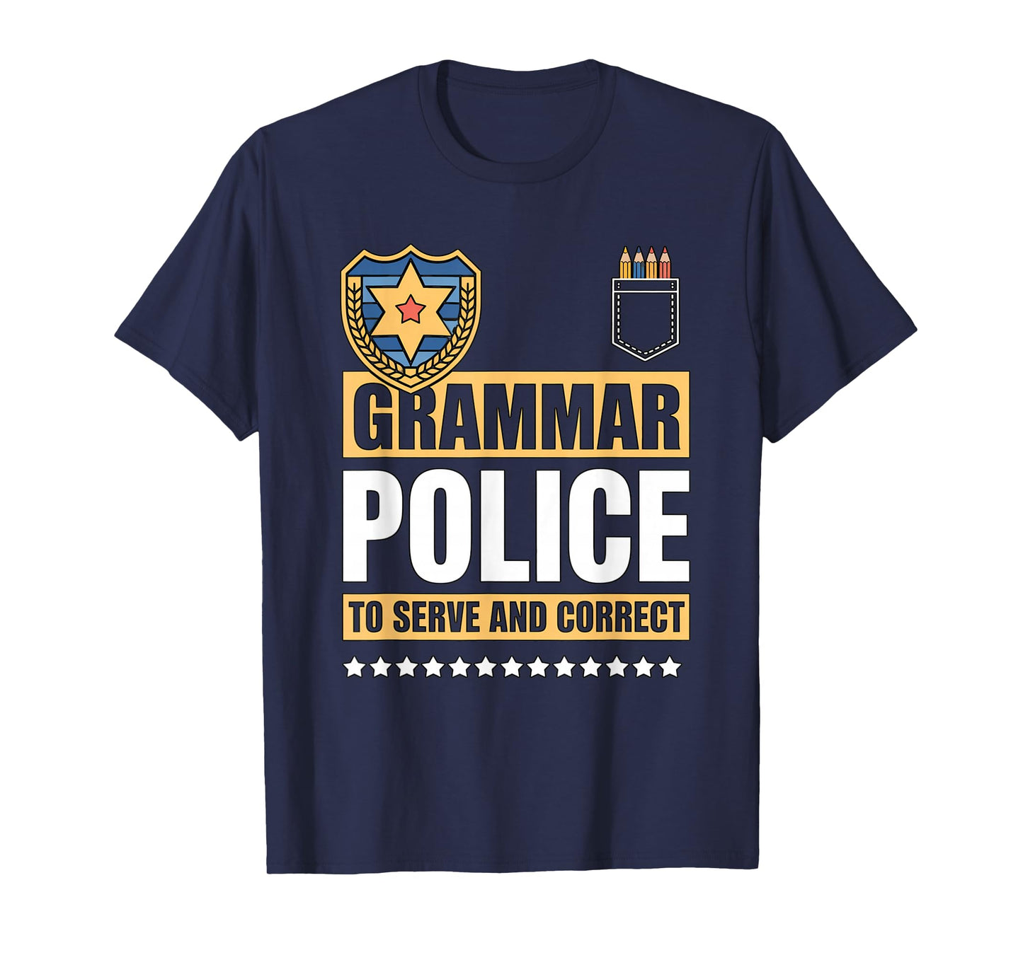Grammar Police Costume Halloween English Language Joke T-Shirt