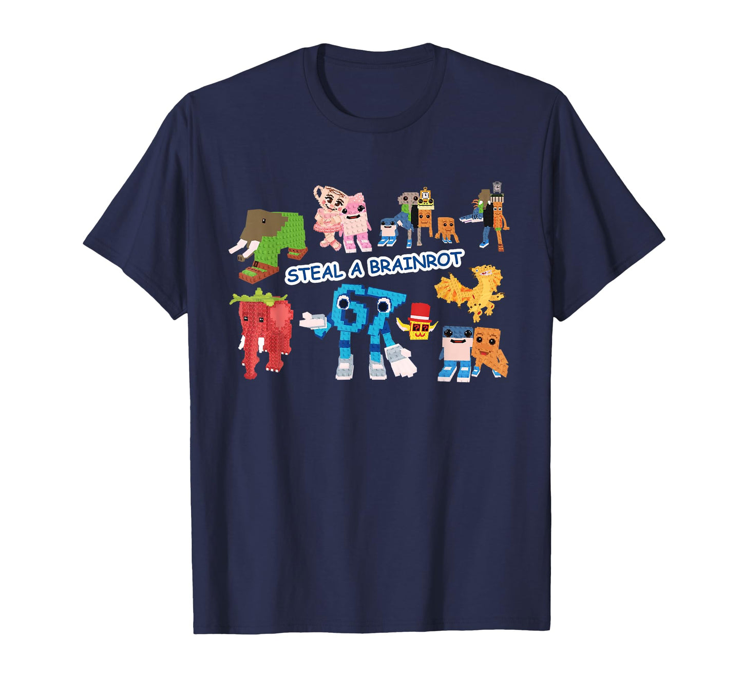 Steal a Brain Rot Shirt Funny Gamer Meme for Kids T-Shirt