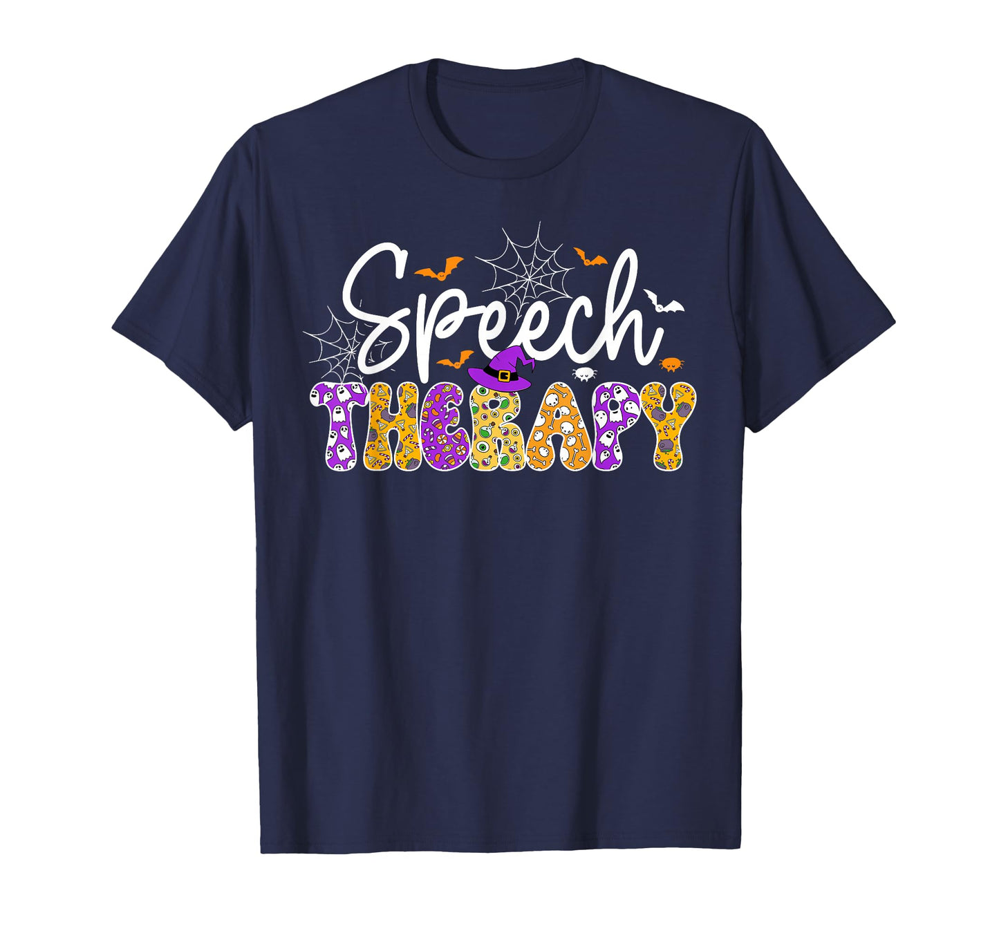 Halloween Speech Therapy Spooky Ghost SLP Therapist T-Shirt
