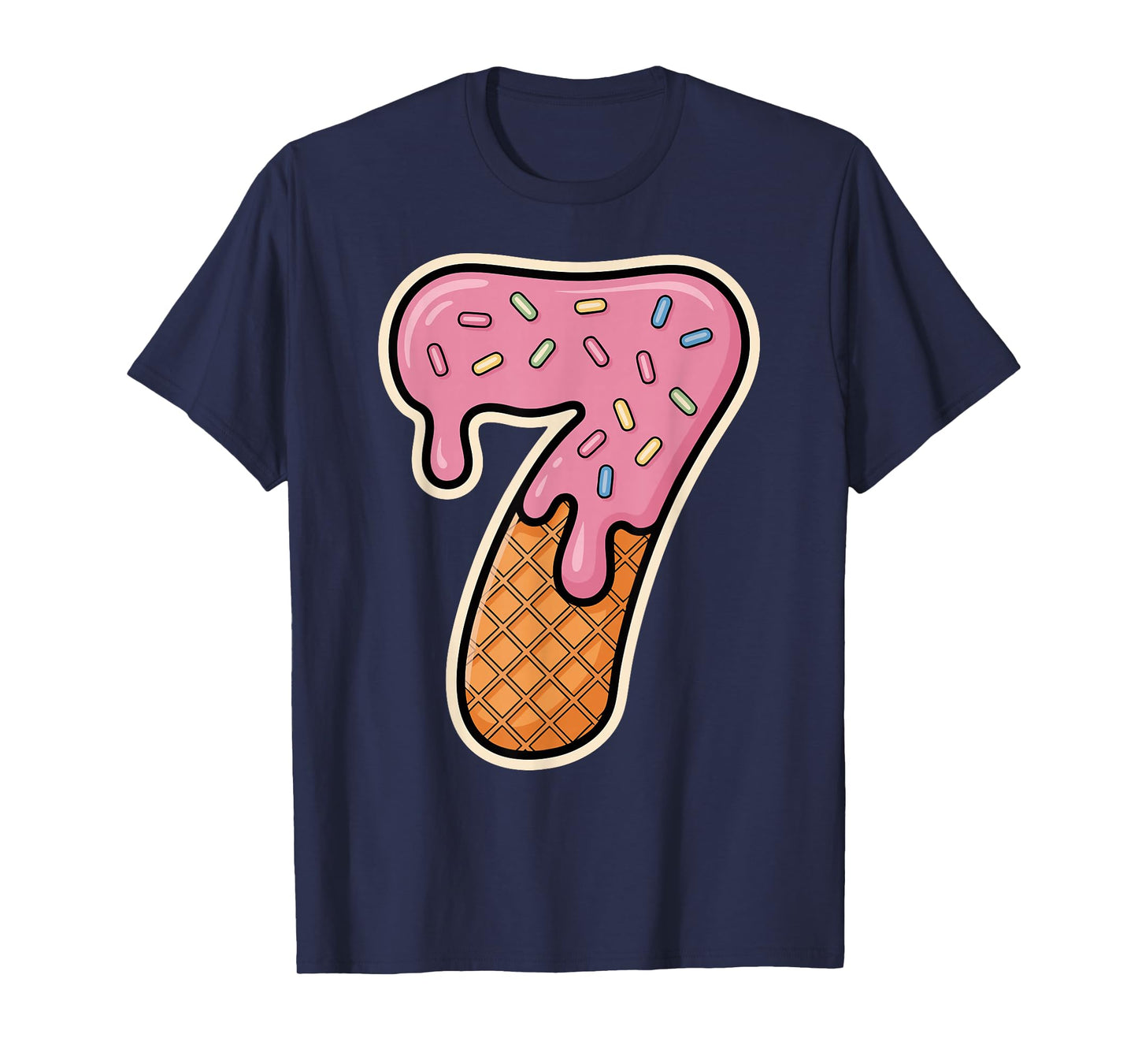 67 Halloween Costume Duo Matching Number 6 and 7 Ice Cream T-Shirt