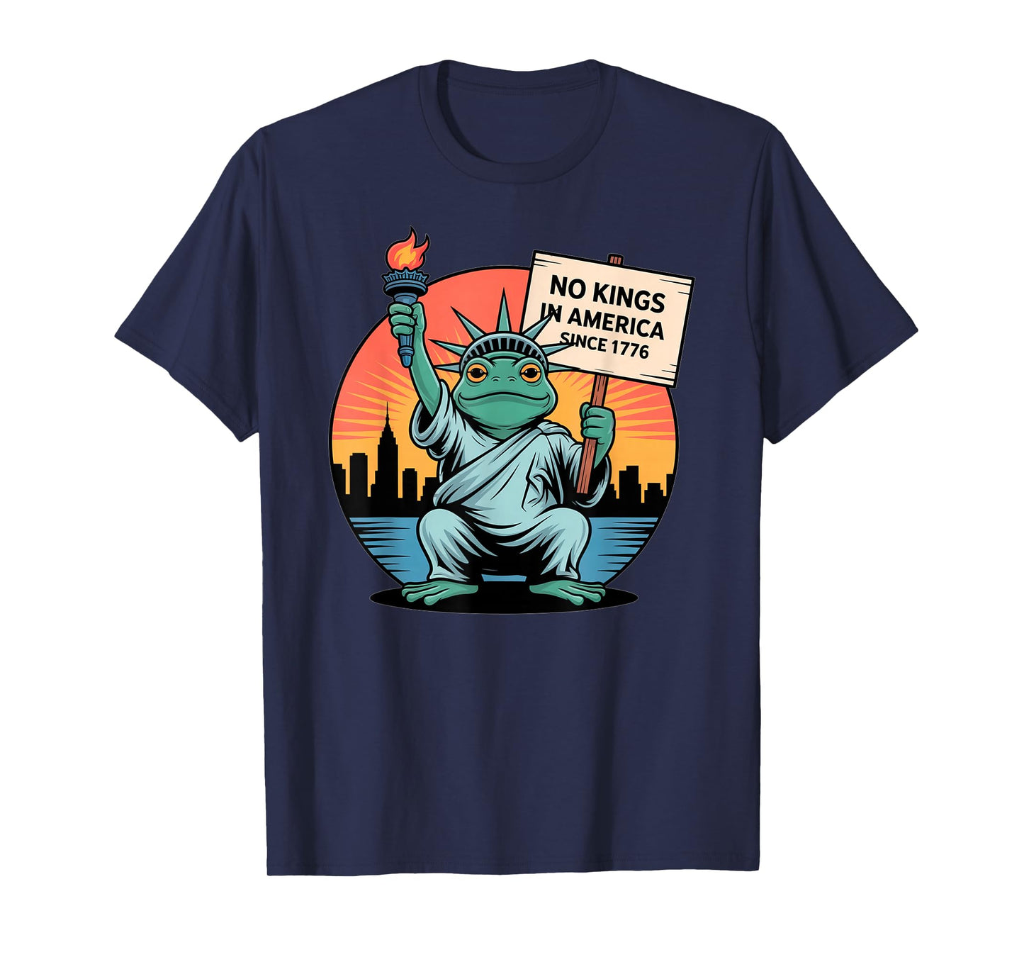 Frog No Kings Shirt Men Women No Kings in America T-Shirt