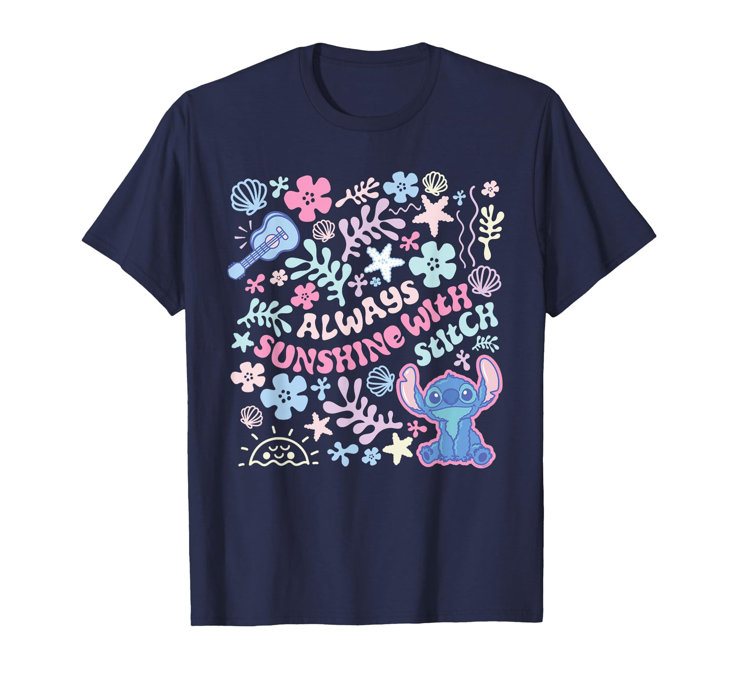 Disney Stitch Fluffy Vibes "Always Sunshine with Stitch" T-Shirt