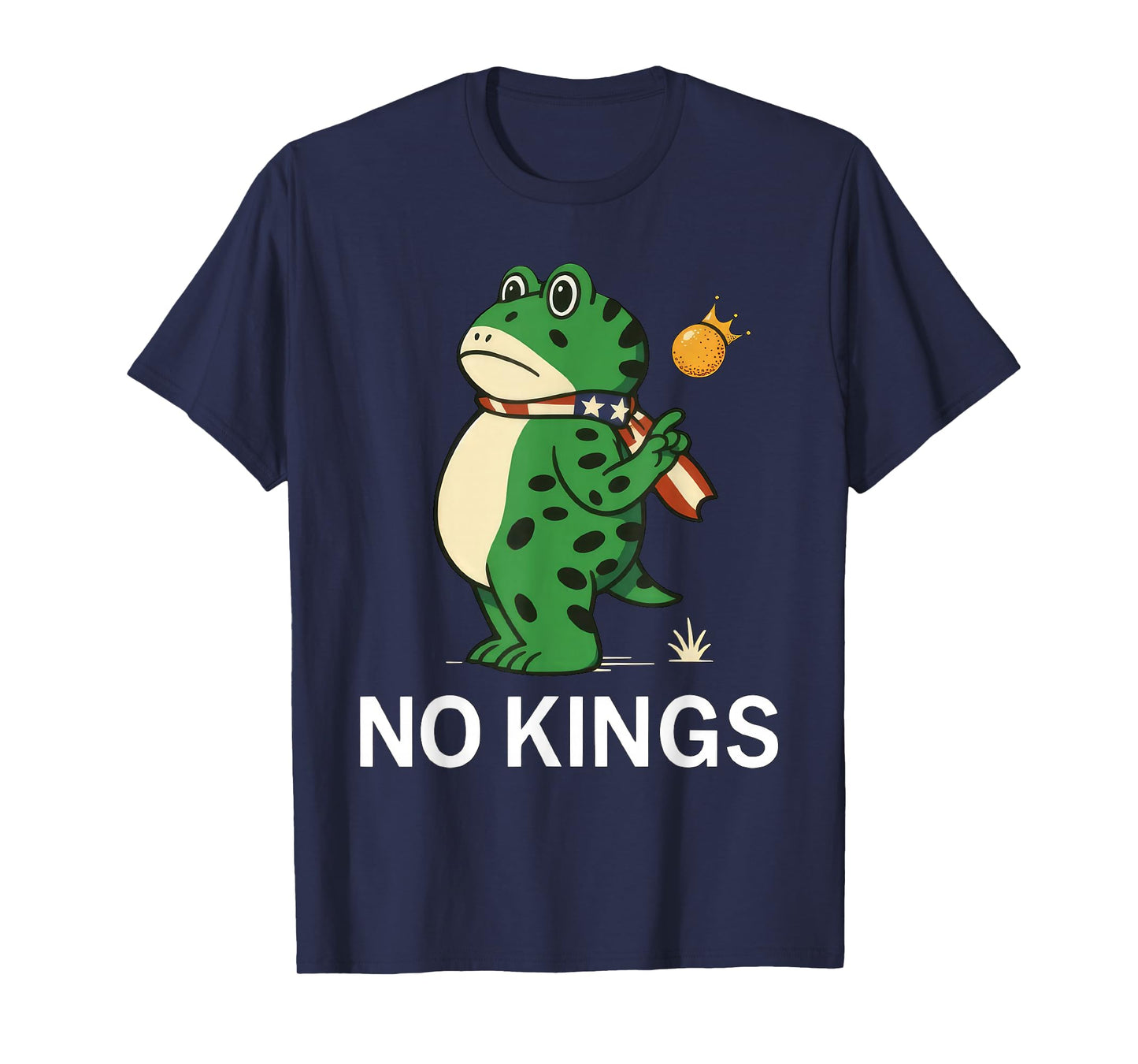 Frog No Kings Shirt Men Women No Kings in America T-Shirt