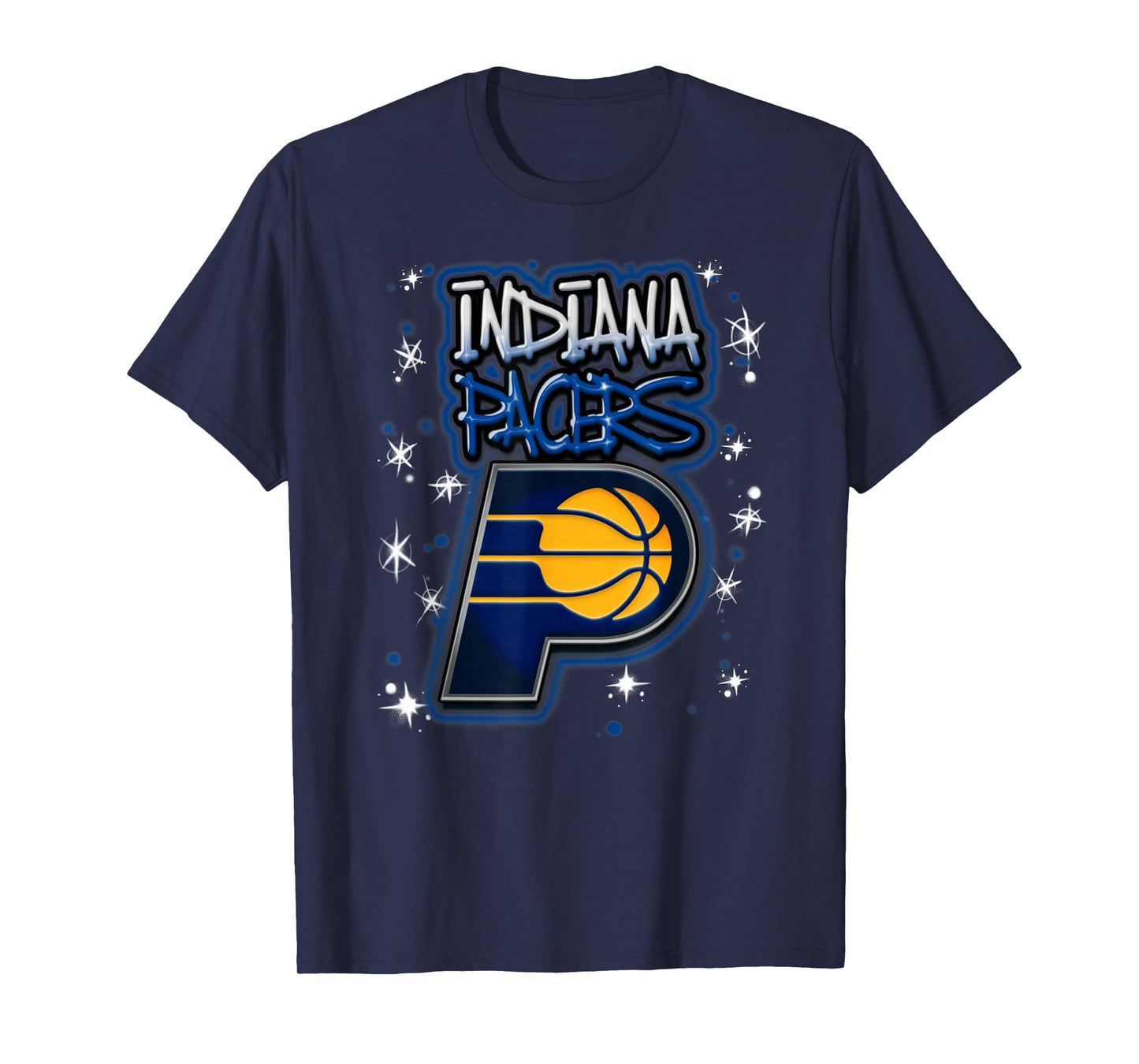 NBA Indiana Pacers Airbrush Logo T-Shirt