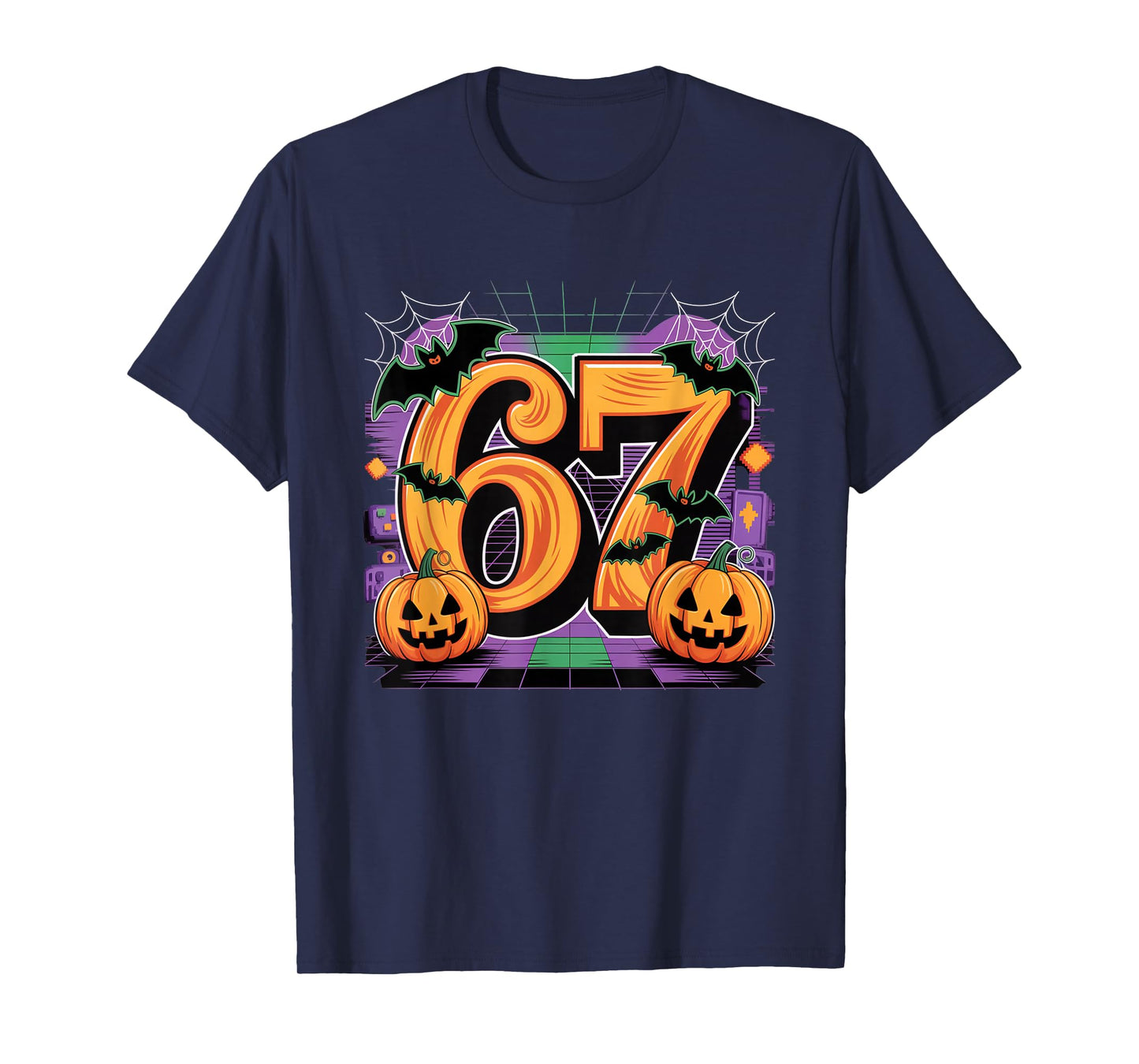 Number 6 Funny Meme Saying 6 7 Six Seven Halloween Costume T-Shirt