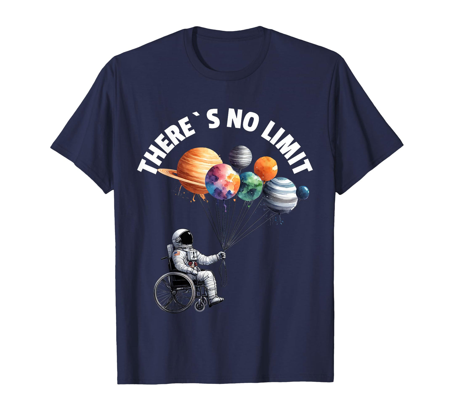 Wheelchair Astronaut Motivtion Kids with Wheelchair T-Shirt