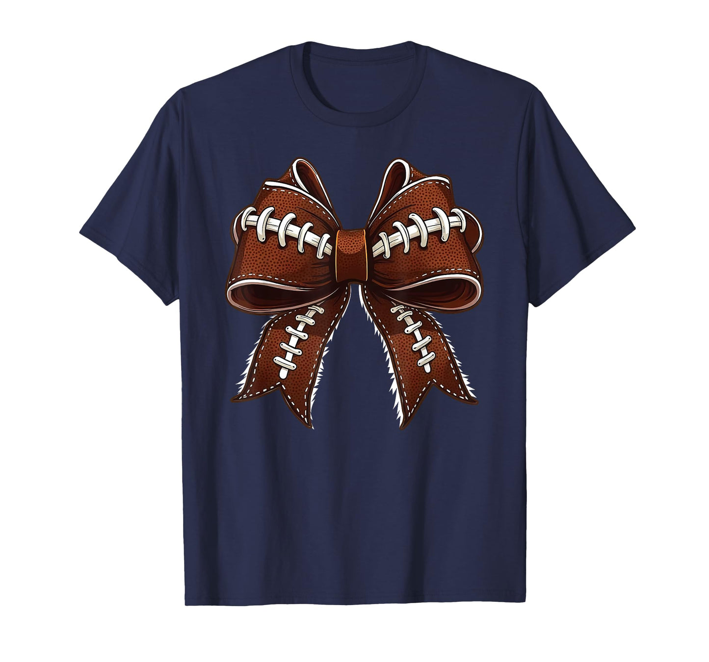 Football Coquette Bow Touchdown Season Game Day T-Shirt