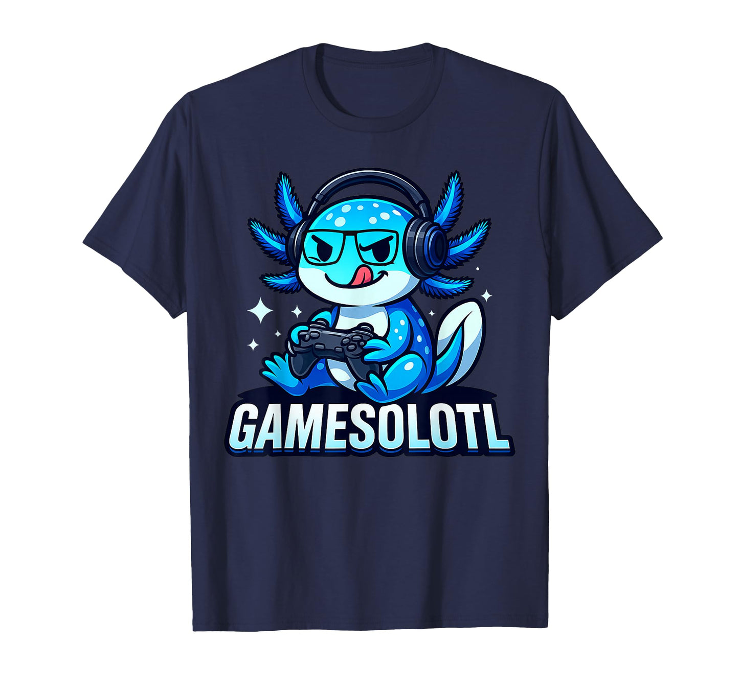 Gamesolotl Axolotl Fish Gamer Gaming Anime Video Game T-Shirt