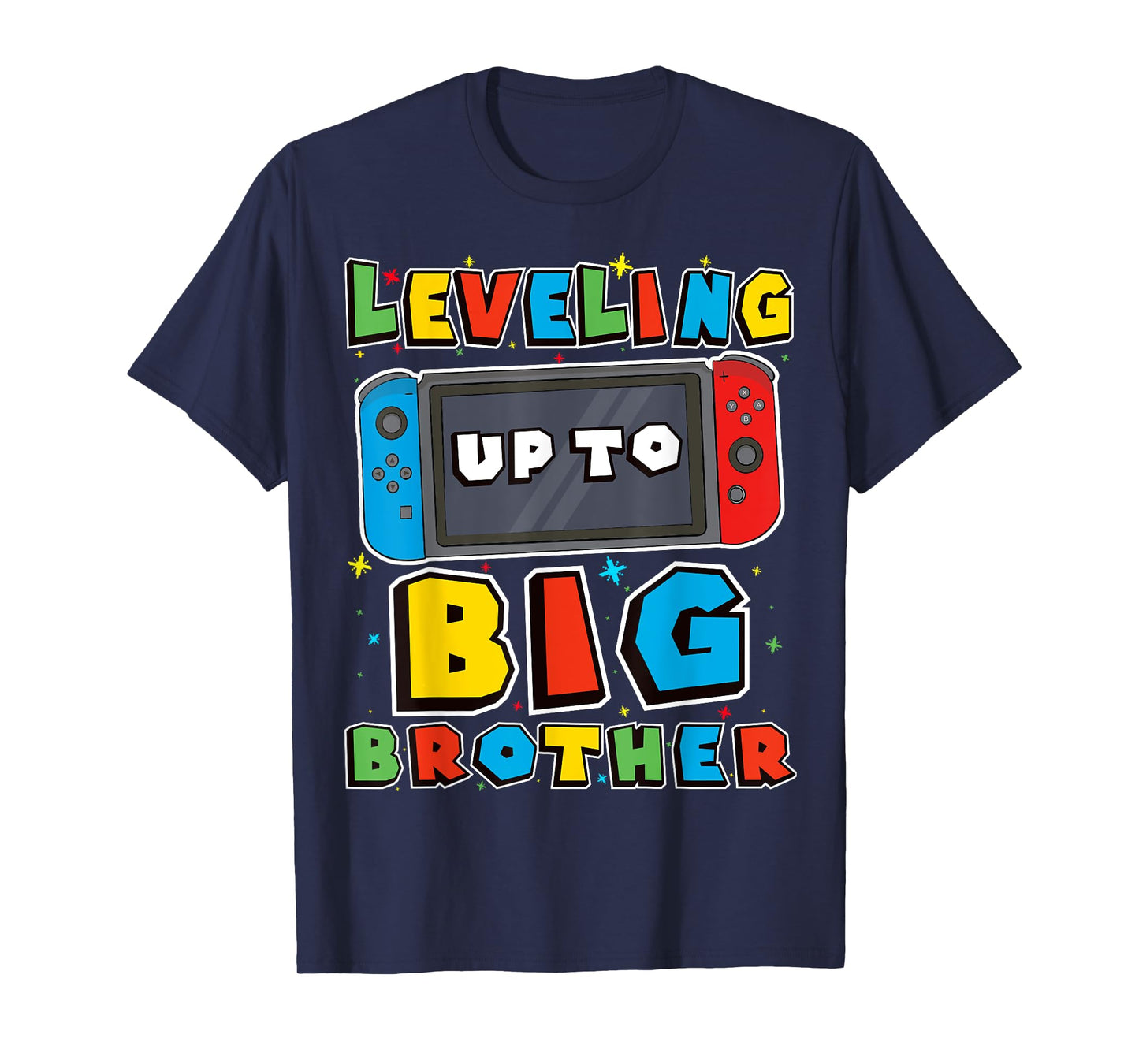 Leveling Up To Big Brother for Gamer Boys Kids Men girl team T-Shirt