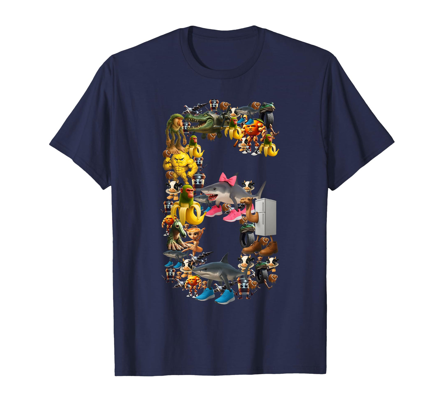 67 Six Seven Italian Brainrot Christmas Matching Costume T-Shirt