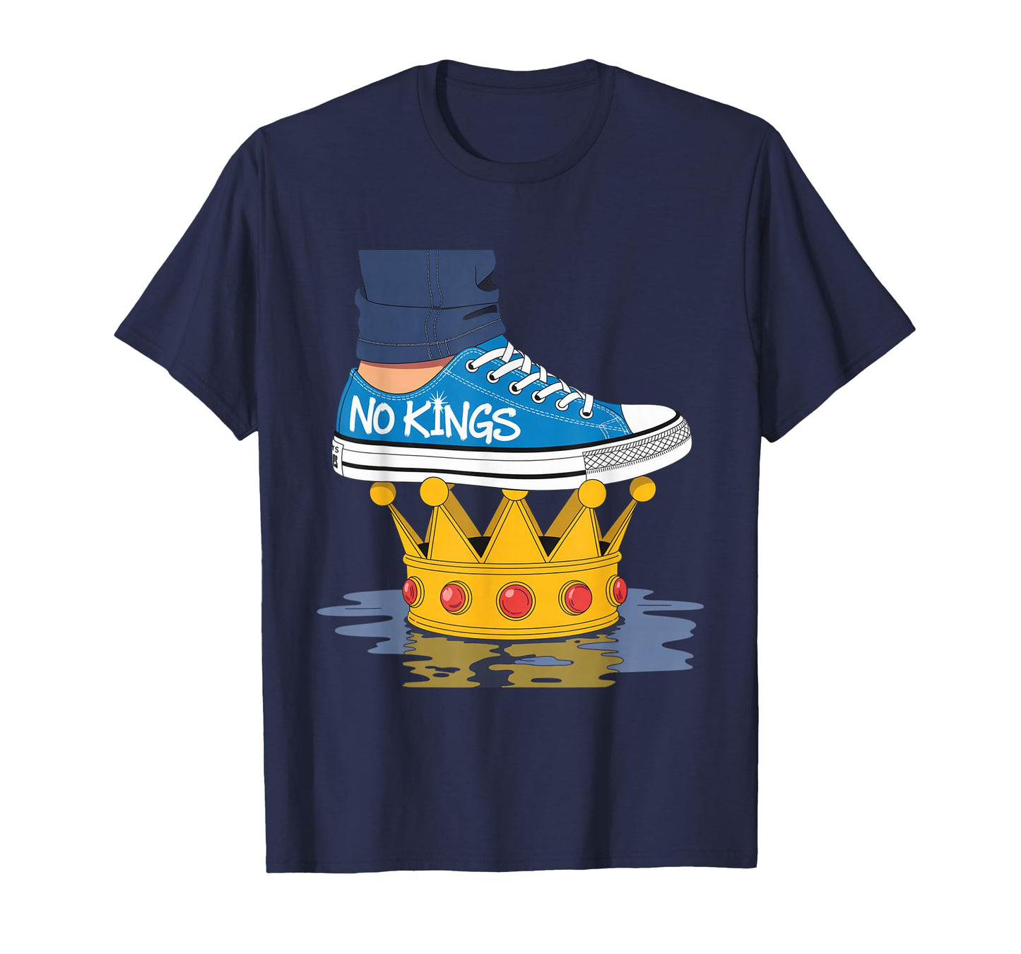 No Kings Shoe On Crown T-Shirt