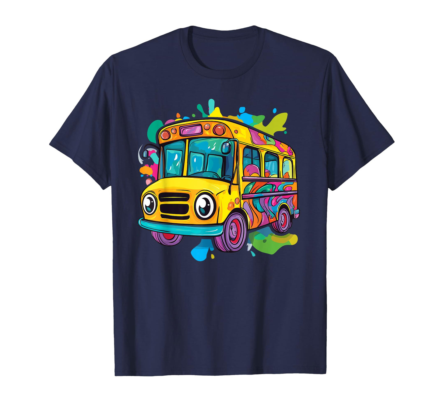 Colorful School Bus T-Shirt
