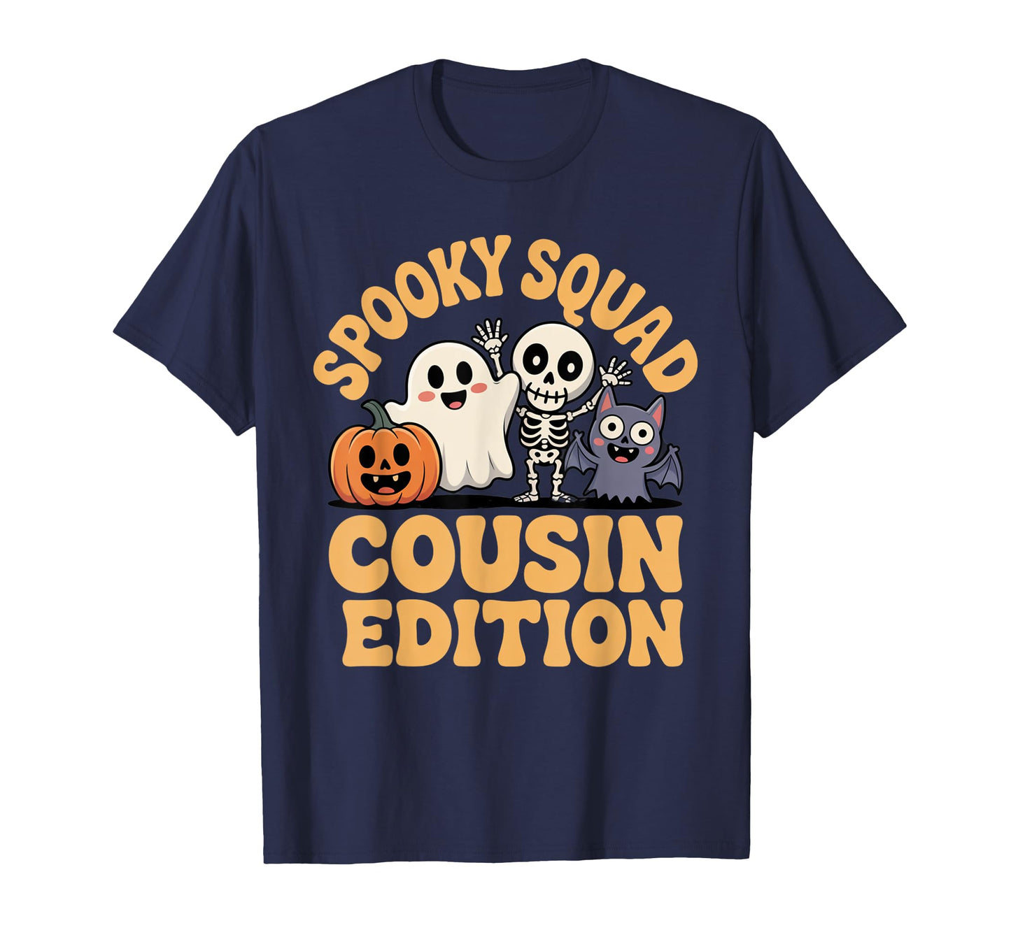Spooky Squad Cousin Crew Cute Halloween Matching Outfit Kids T-Shirt
