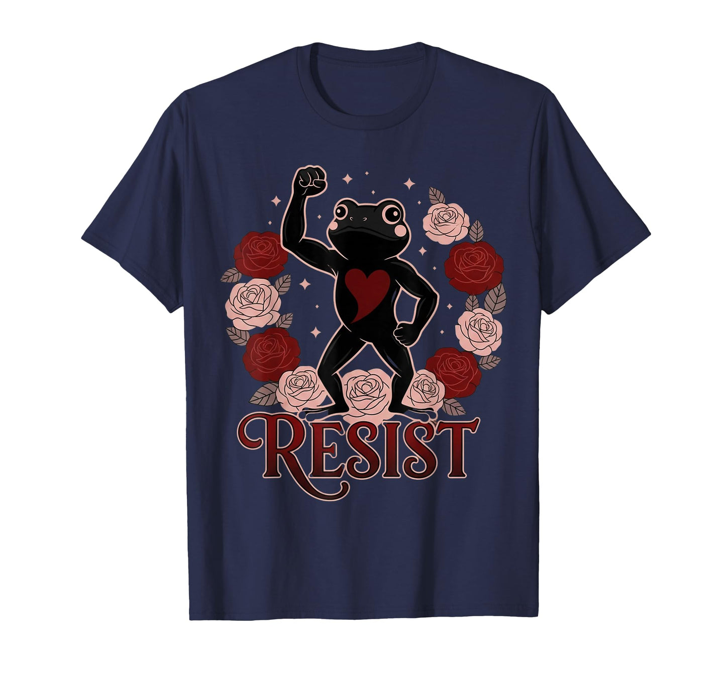 Portland Frog Protest Shirt Flower Portland Frog Protest T-Shirt
