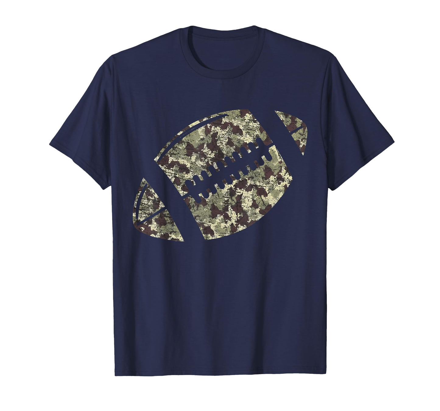 Old Camo Football Lover Camouflage Game Day Touchdown Season T-Shirt