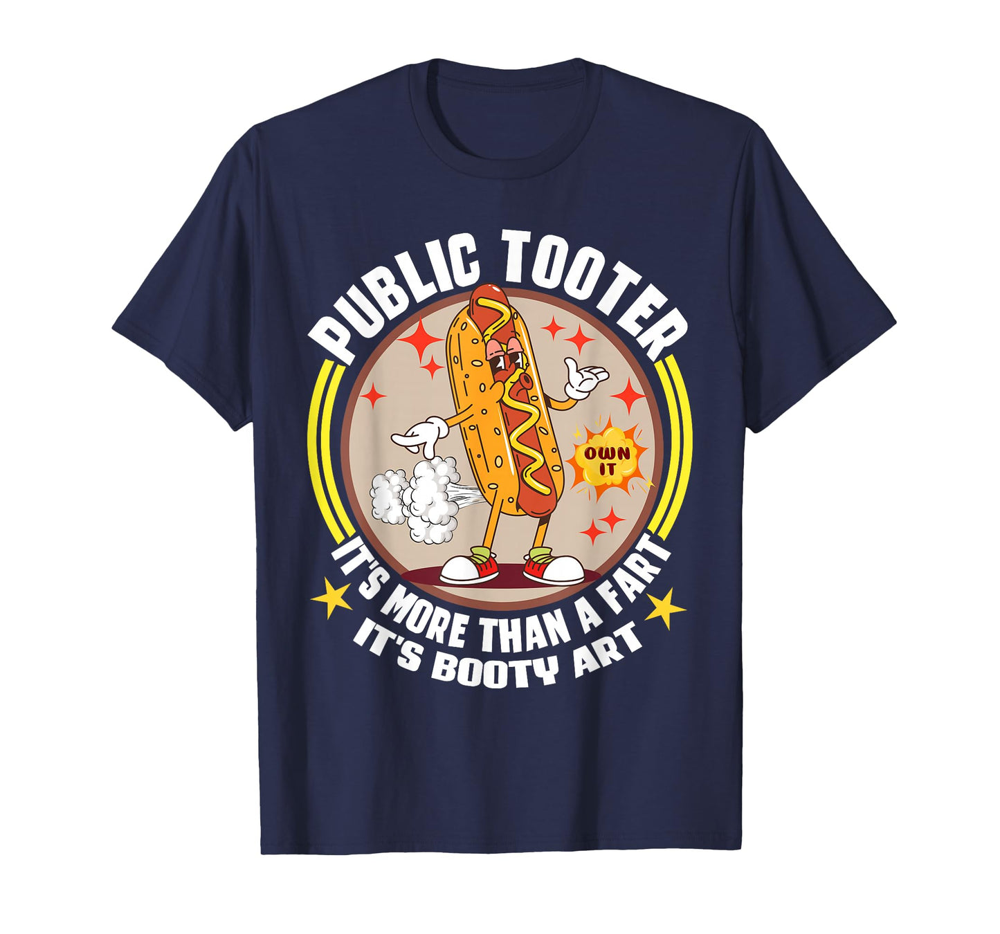 Public Tooter Funny Inappropriate Embarrassing Adult Humor T-Shirt