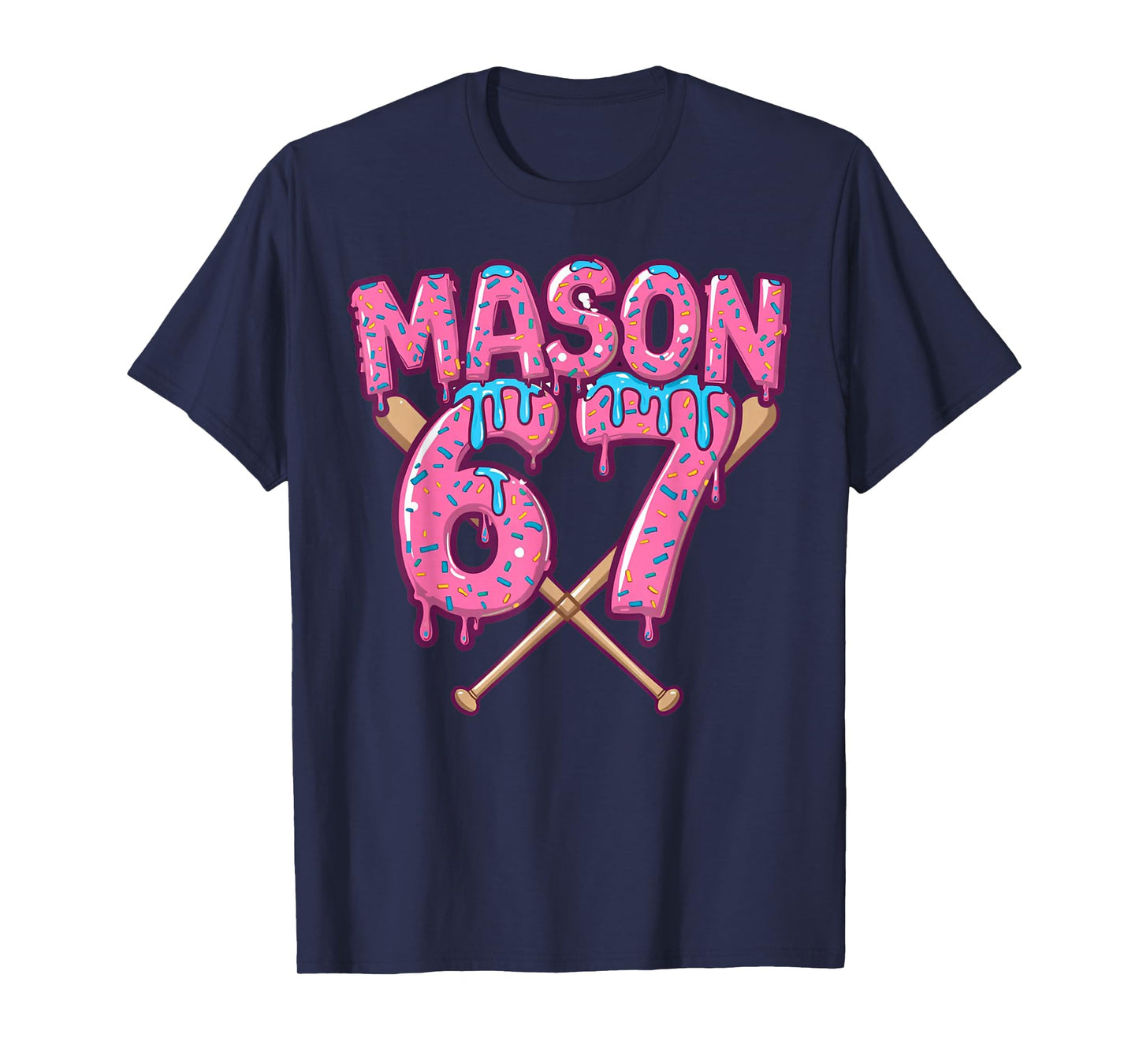 Six Seven Ice Cream Drip Sport 67 Fun Mason Meme T-Shirt