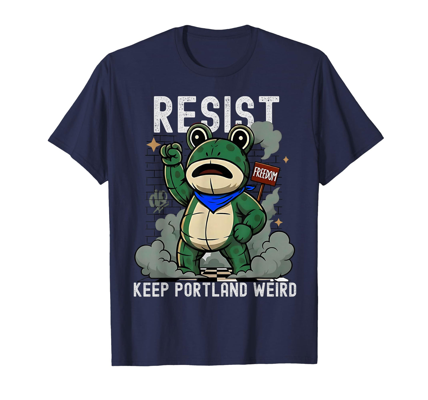 Portland 2025 Resist Portland Frog No Kings October 18 Funny T-Shirt