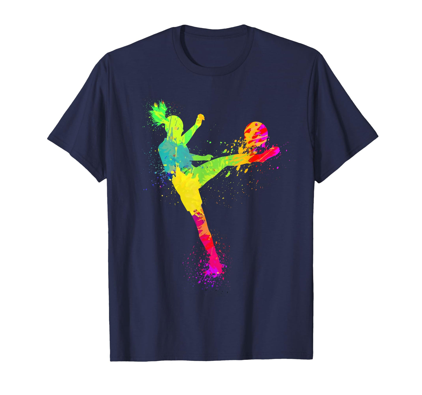 Cool Soccer Design For Women Girls Soccer Player Sport Lover T-Shirt