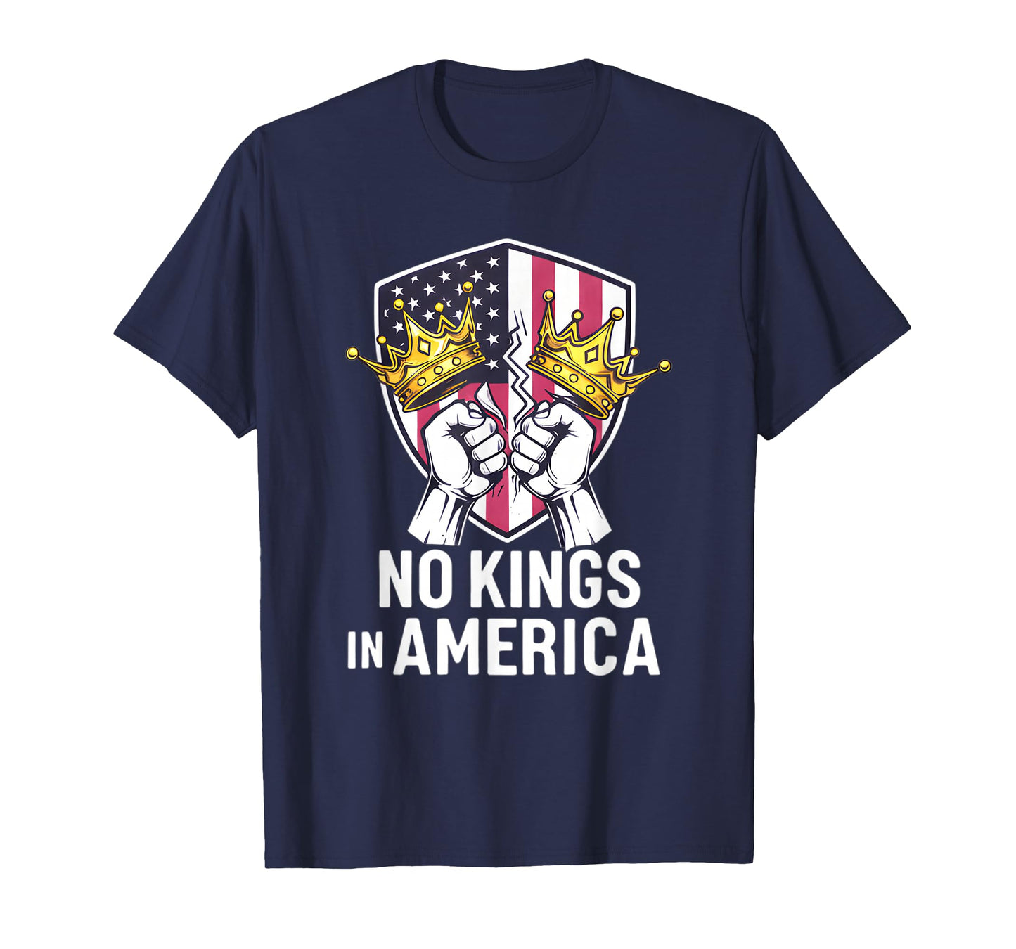No Kings in America Protest Signs USA Political T-Shirt