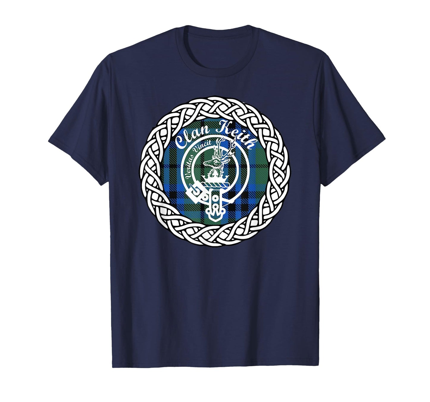 Keith surname last name Scottish Clan tartan badge crest T-Shirt