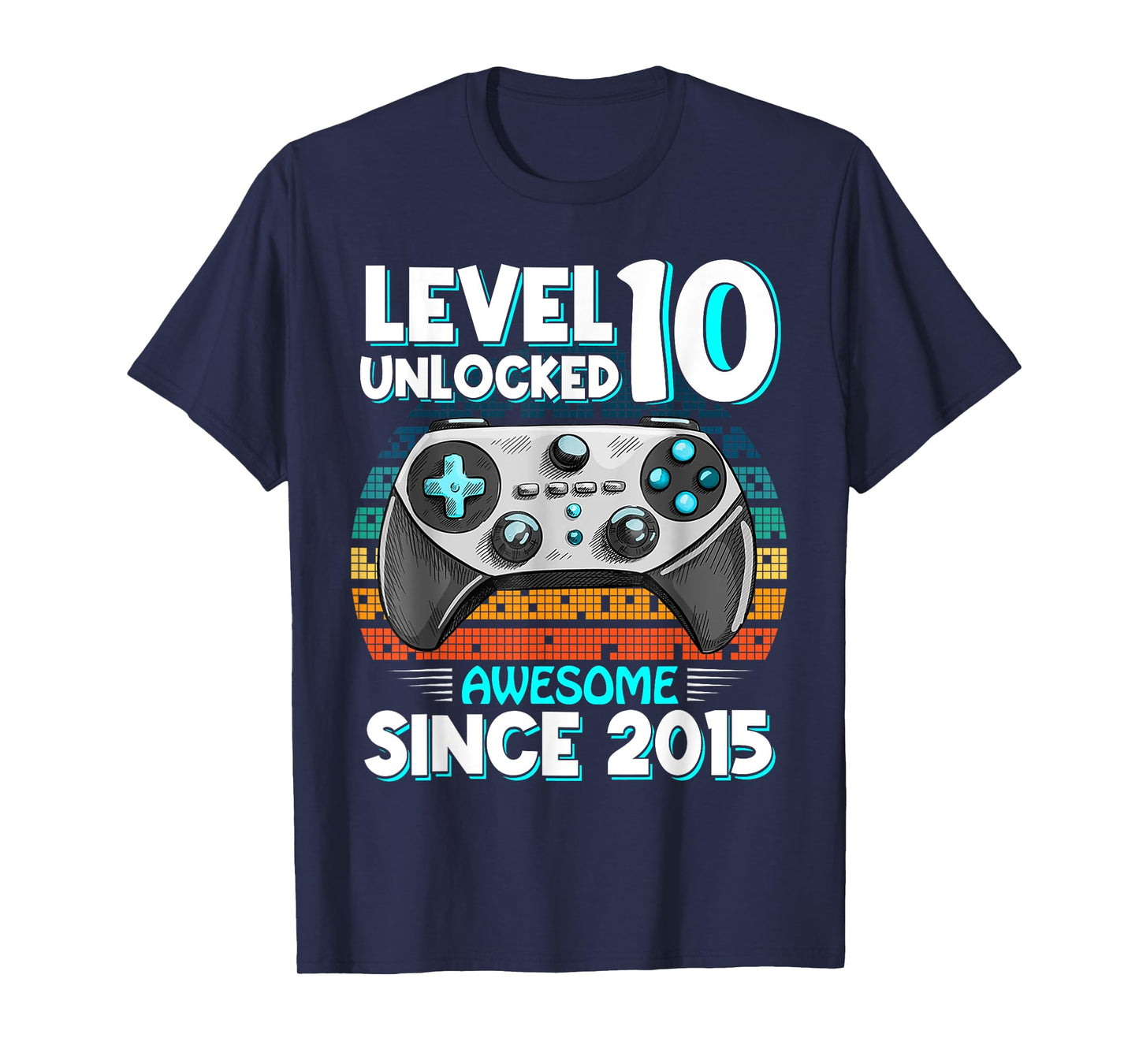 Level 10 Year Old Unlocked 10th Birthday Boy Video Gamer T-Shirt