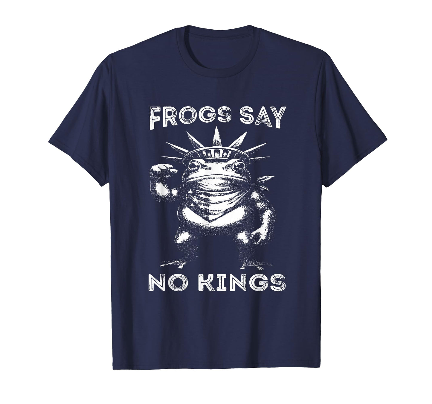 Frogs Says No Kings Funny Portland Protest Art T-Shirt