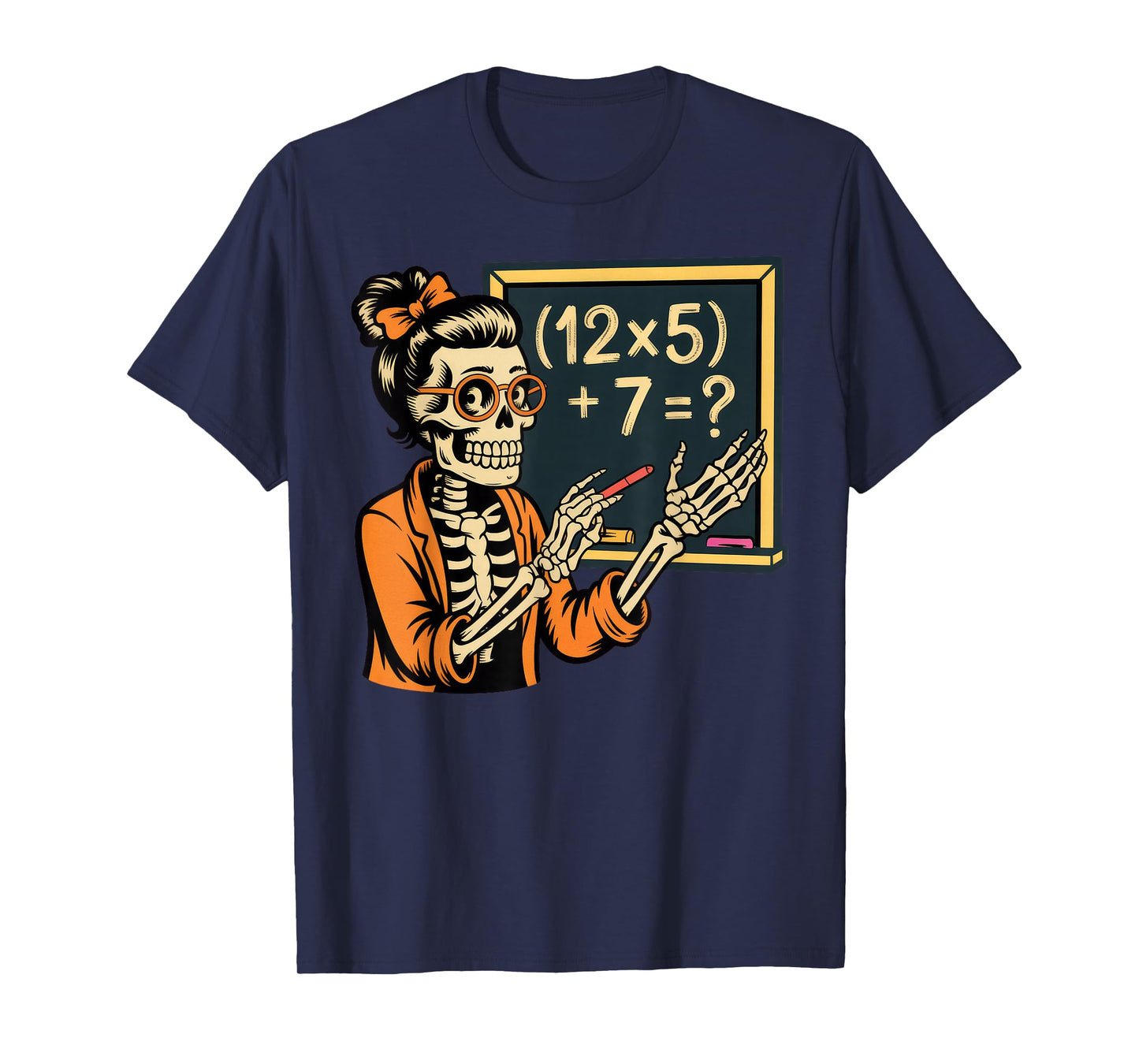 67 Teacher Halloween Skeleton T-Shirt