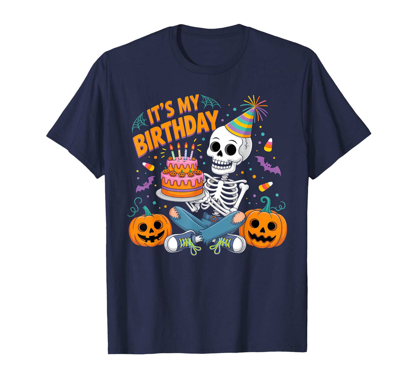 It's My Birthday Party Skeleton T-Shirt