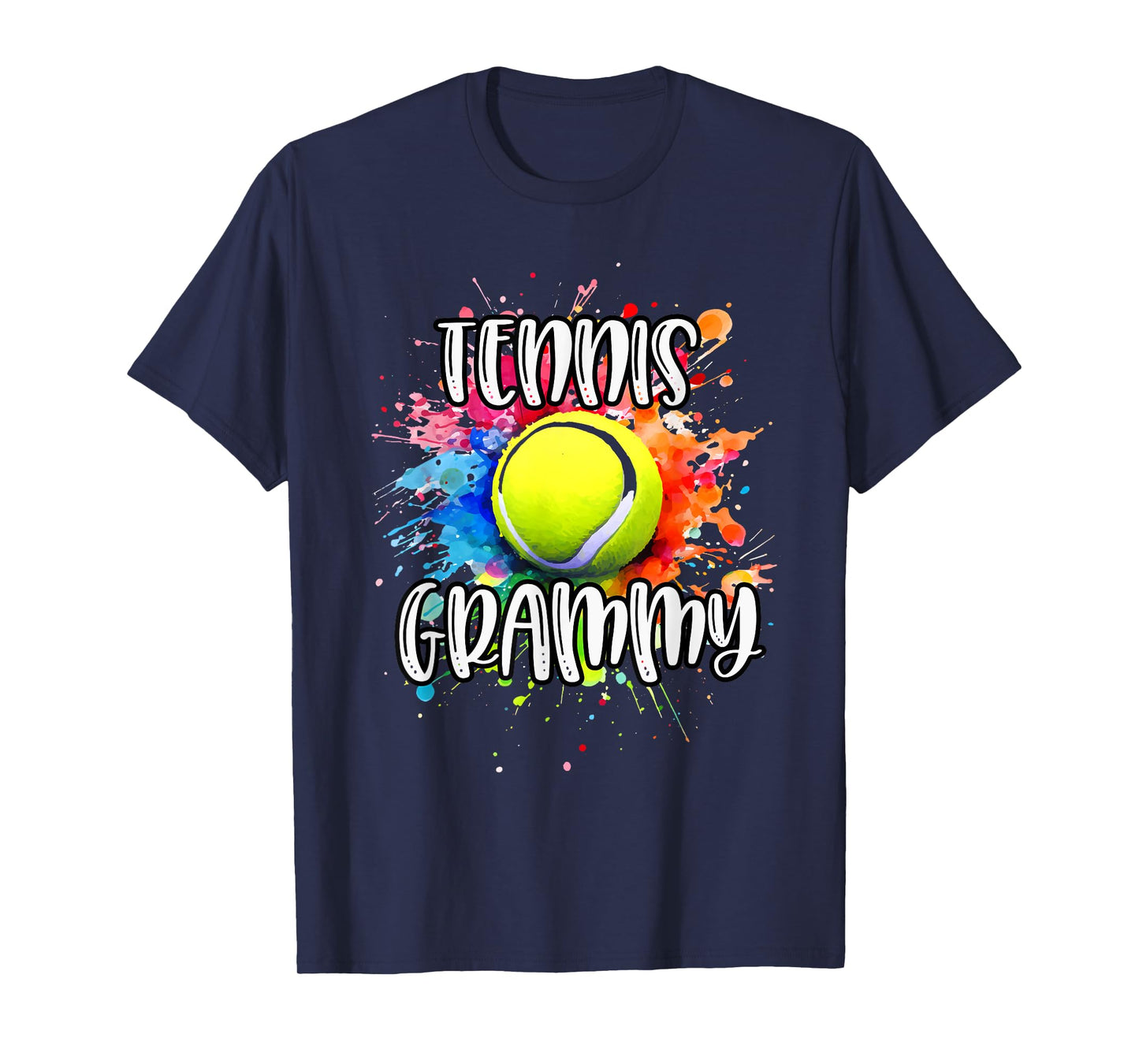 Tennis GRAMMY Tennis Ball Graphic Shirt Colorful Splash T-Shirt