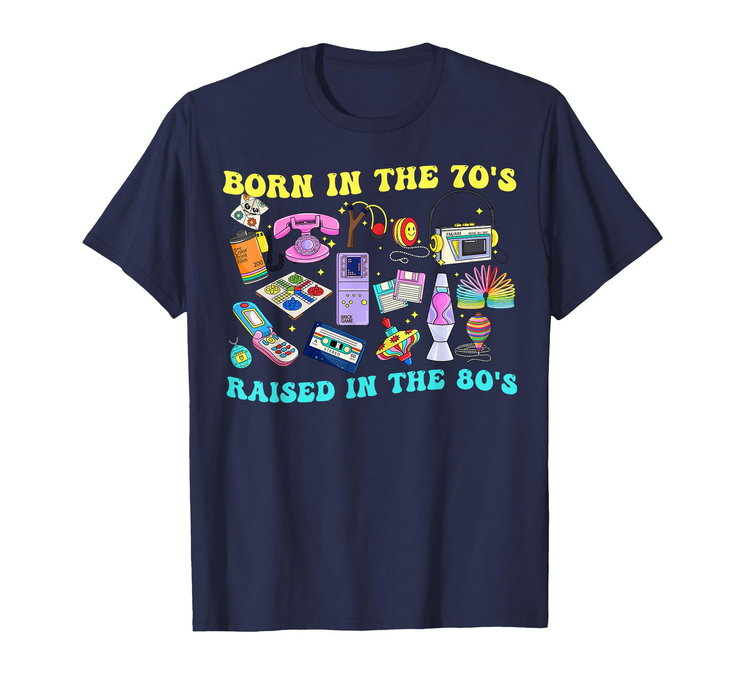 Born In The 70's Raised In The 80's & 1980s Vintage T-Shirt
