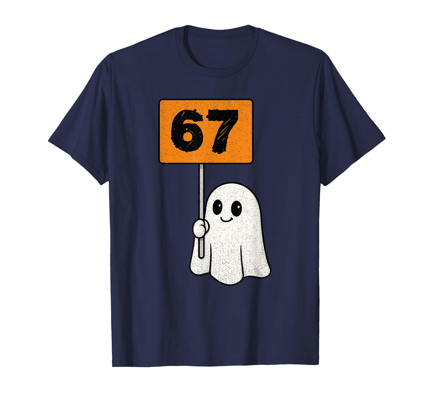 Haunted by 67 – Funny Six Seven Meme 6 7 Halloween Costume T-Shirt