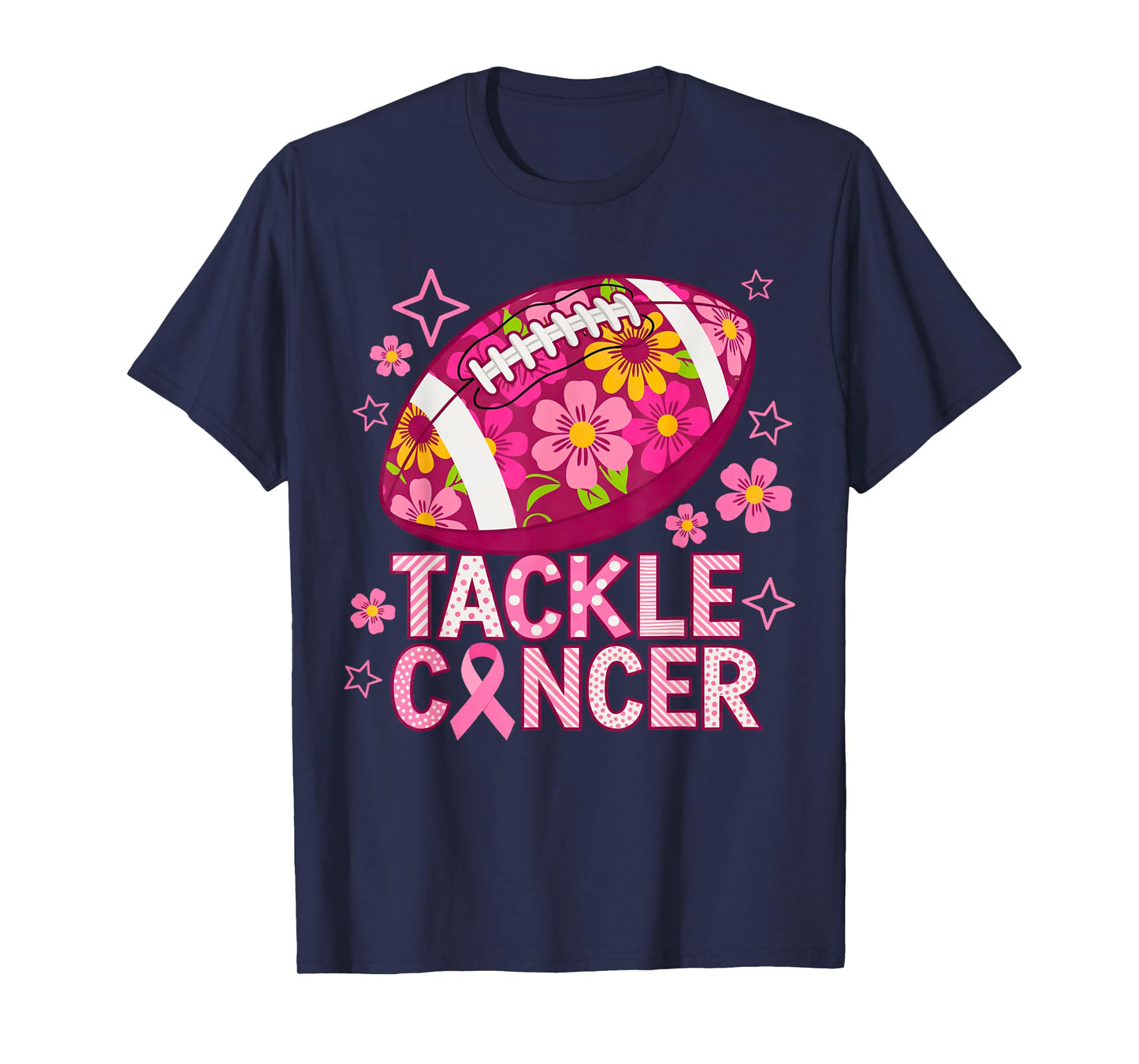 Breast Cancer Football Mom Sport Lovers Football Mama Season T-Shirt