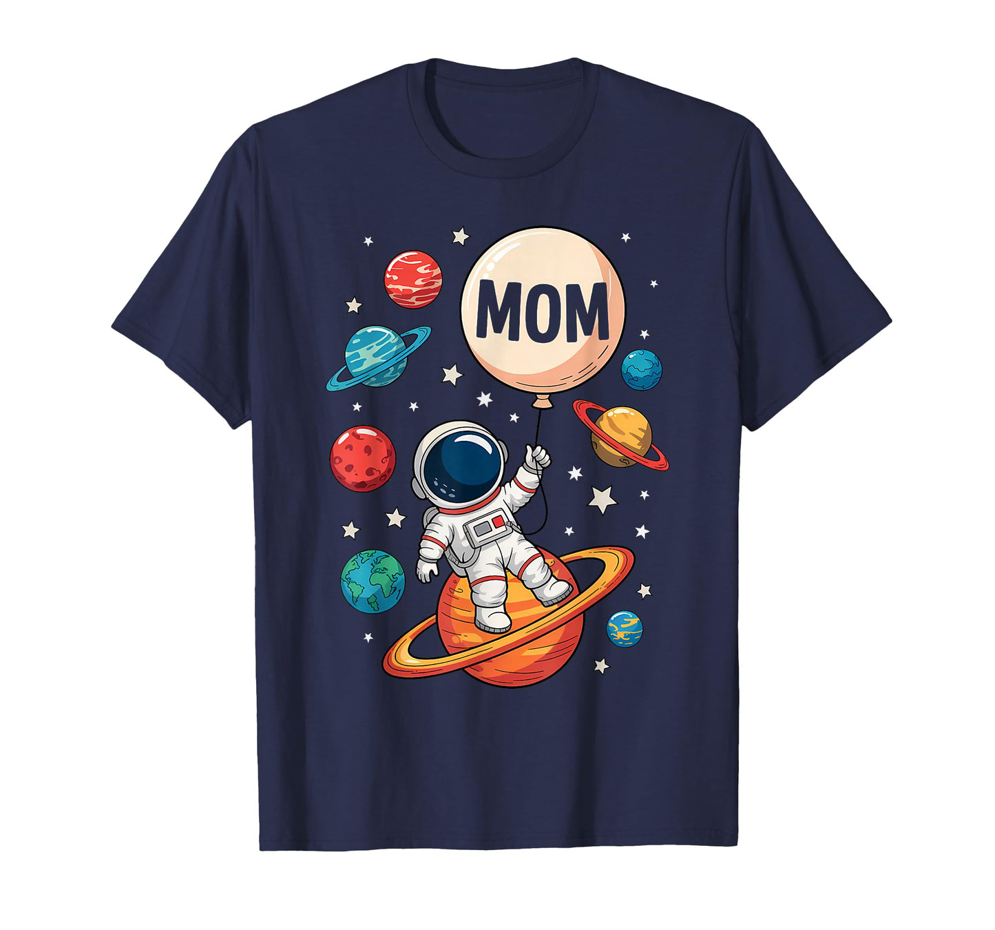 Mom of The Birthday Boy Space Astronaut 1st Birthday Family T-Shirt