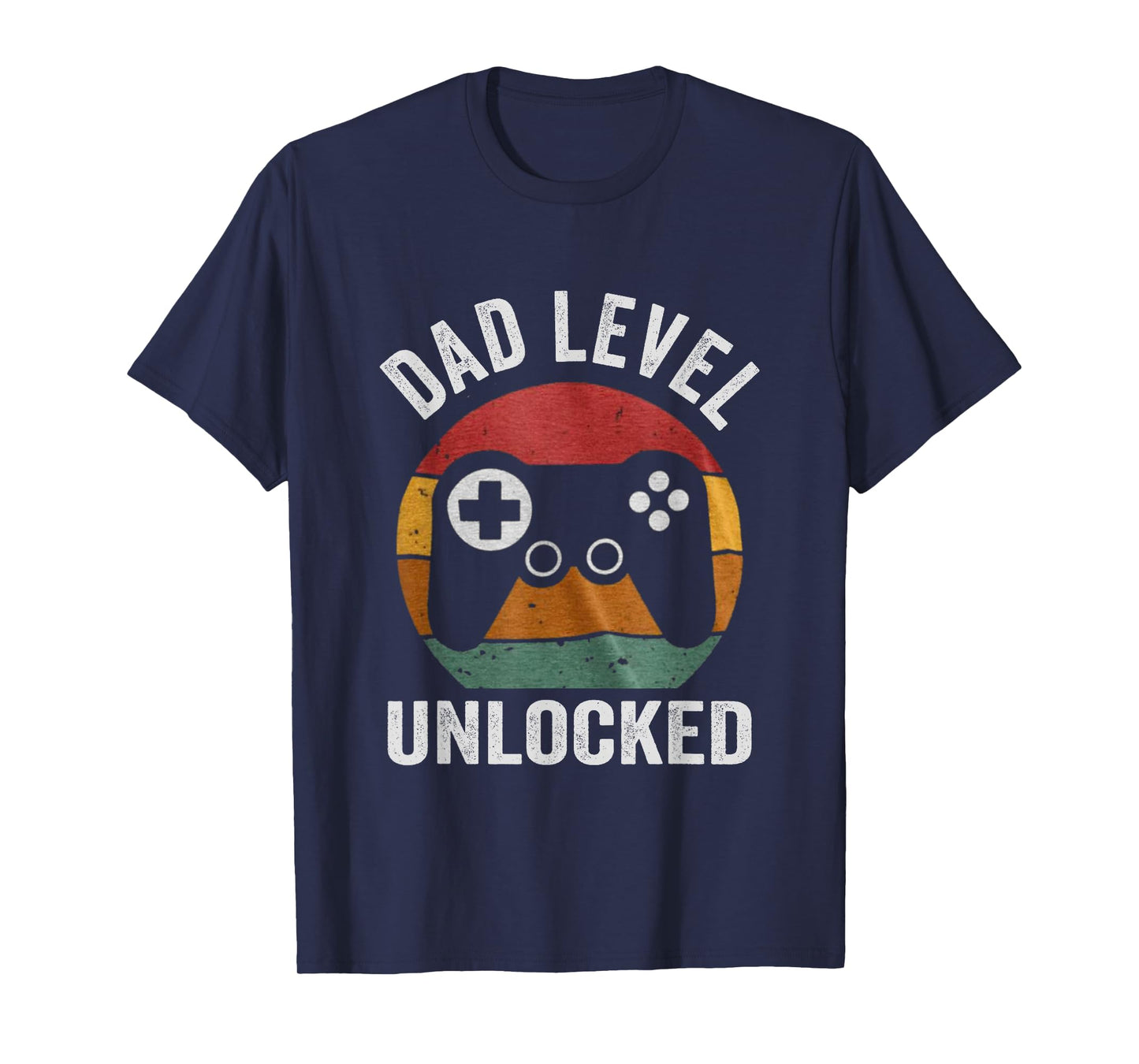 Funny New Dad Dad Level Unlocked day Gaming T-Shirt