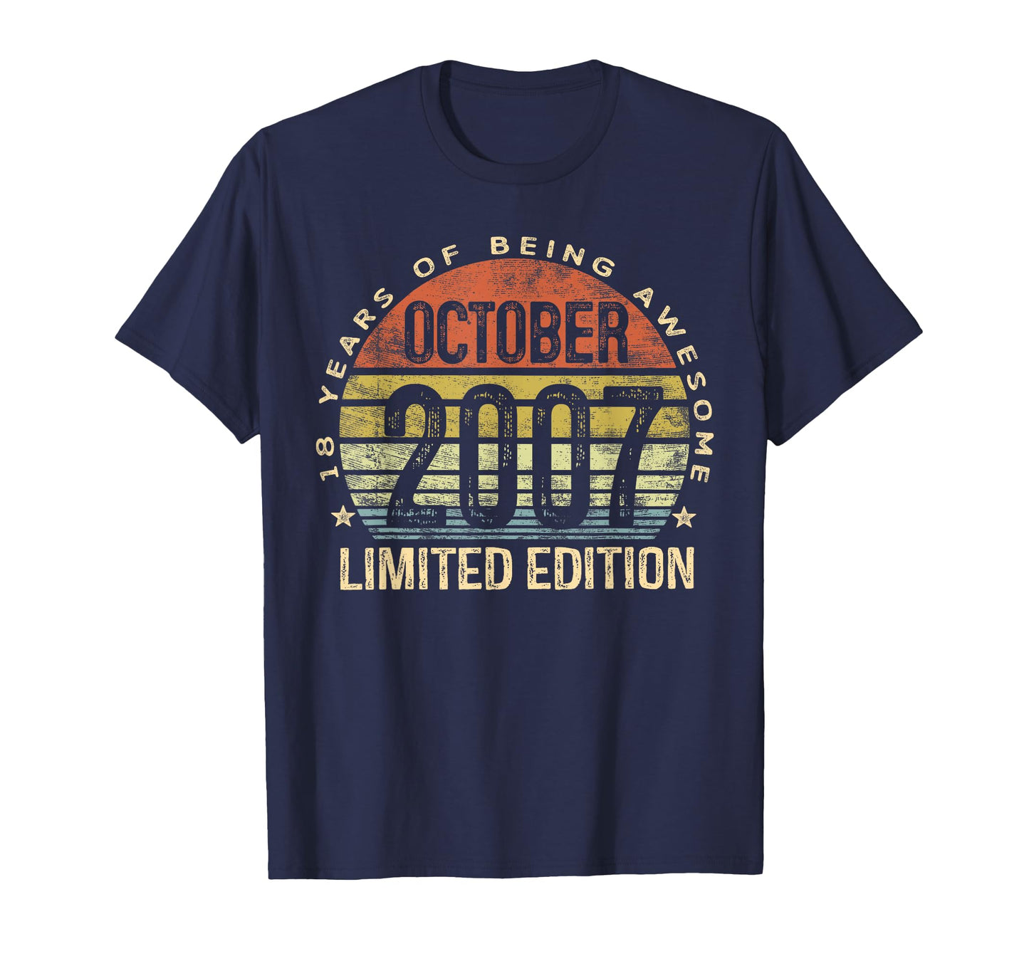 October 2007 Limited Edition 18-Year-Old 18th Birthday T-Shirt