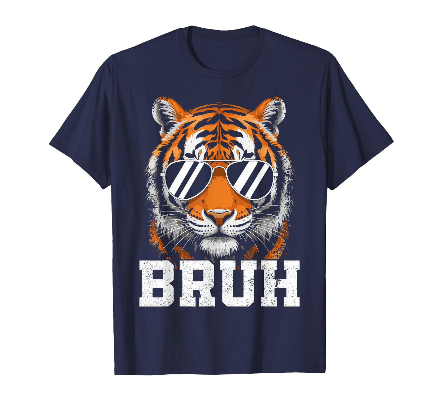 Bruh Tiger Graphic Tee Men Toddler Boys Animal Kids Tiger T-Shirt
