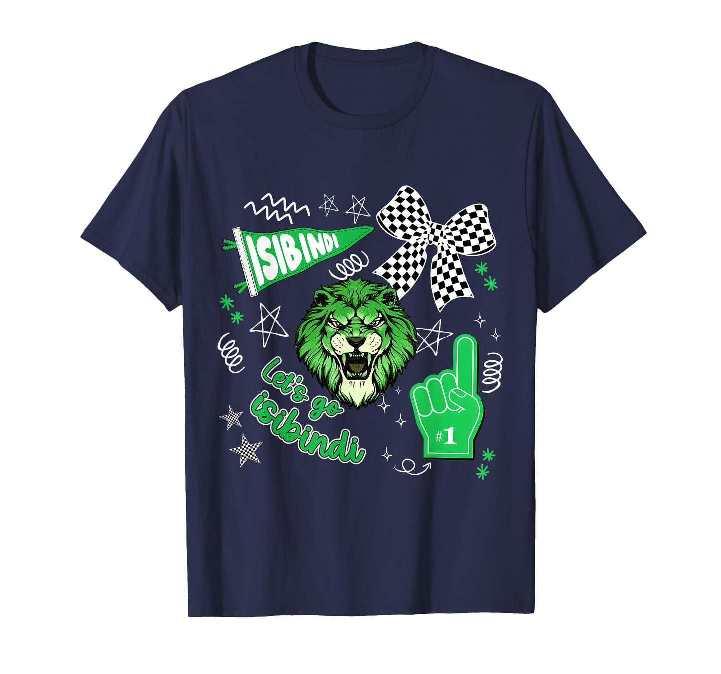 Let's Go Isibindi Retro Cheering School Spirit T-Shirt