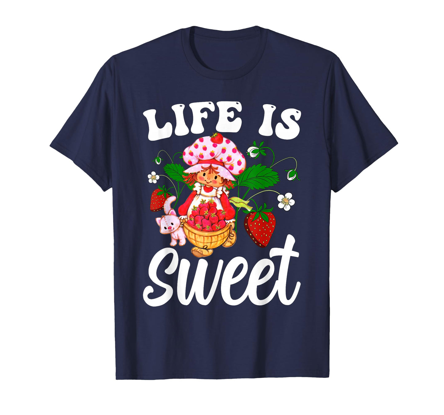 Life Is Sweet Vintage Strawberry T-Shirt